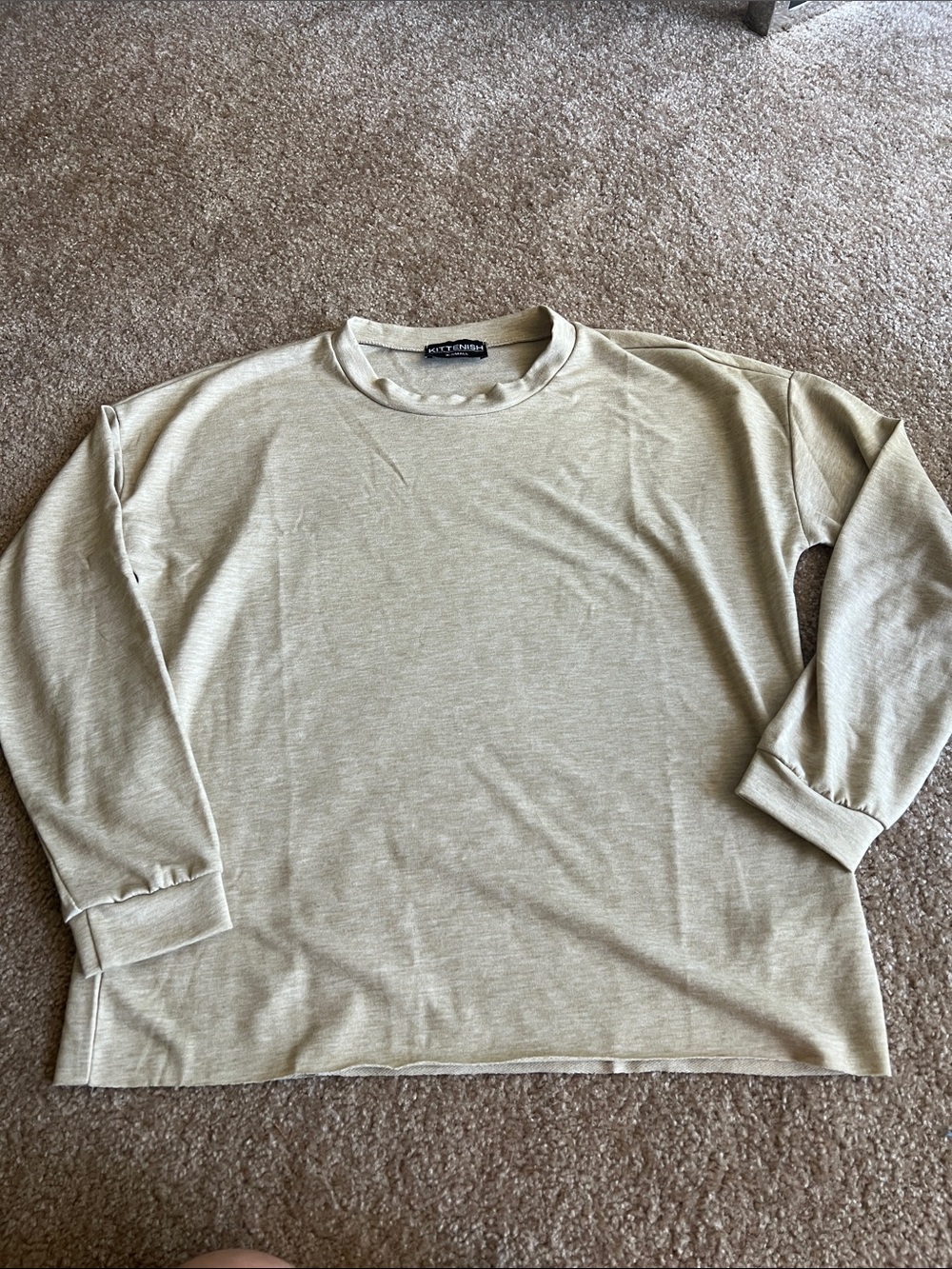 Kittenish long sleeve top